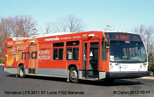 BUS/AUTOBUS: Novabus LFS 2012 STLevis