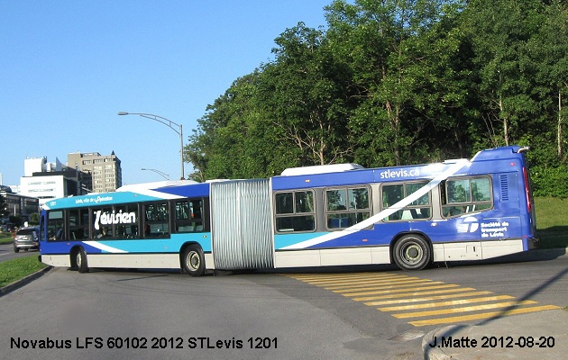BUS/AUTOBUS: Novabus LFS 60102 2012 STLevis
