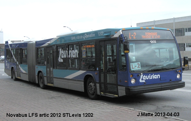 BUS/AUTOBUS: Novabus LFS 60102 2012 STLevis
