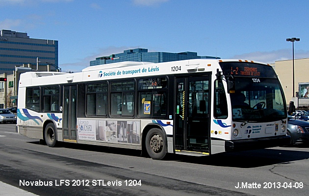 BUS/AUTOBUS: Novabus LFS 2012 STLevis