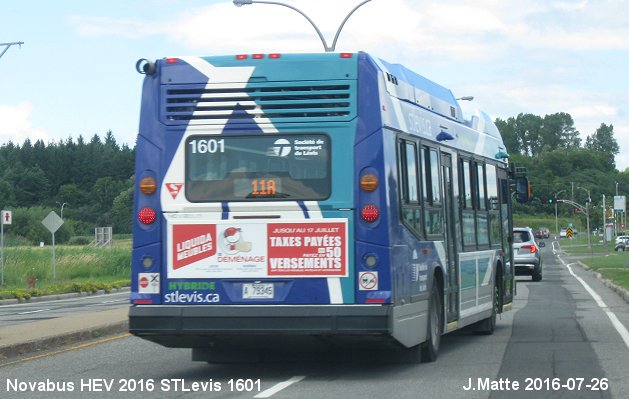 BUS/AUTOBUS: Novabus HEV 2016 STLevis