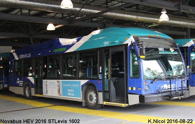 BUS/AUTOBUS: Novabus HEV 2016 STLevis