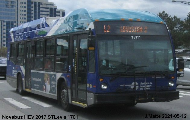 BUS/AUTOBUS: Novabus HEV 2017 STLevis
