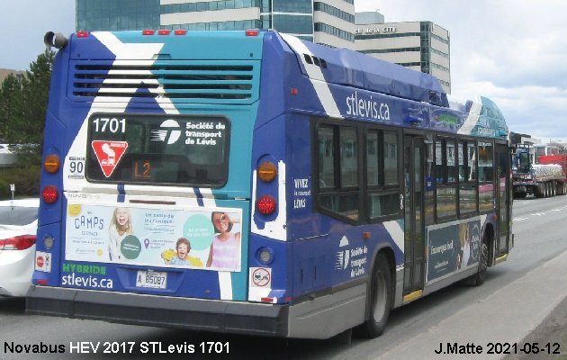 BUS/AUTOBUS: Novabus HEV 2017 STLevis
