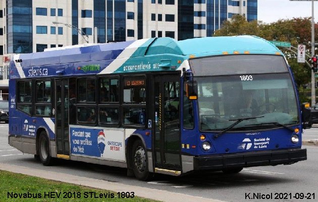 BUS/AUTOBUS: Novabus HEV 2018 STLevis
