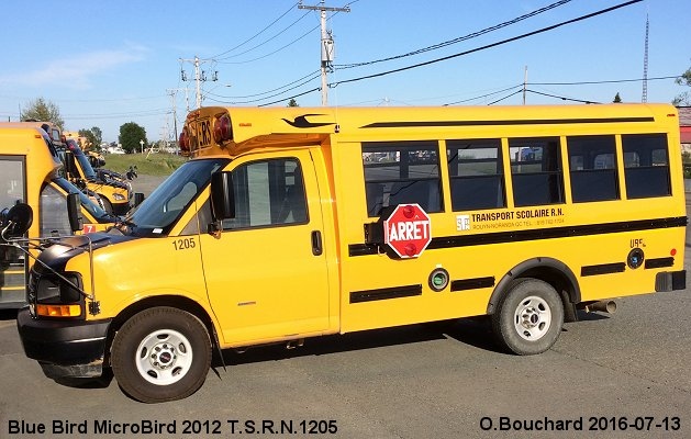 BUS/AUTOBUS: Blue Bird Micro Bird 2012 T.S.R.N.