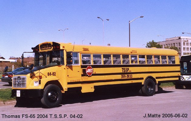 BUS/AUTOBUS: Thomas FS-65 2004 St-Pamphile