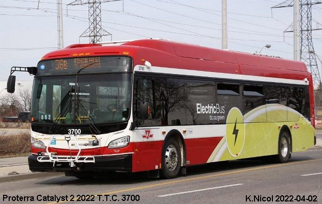 BUS/AUTOBUS: Proterra Catalyst 2 2020 Toronto Transit Commission