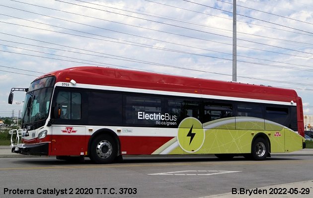 BUS/AUTOBUS: Proterra Catalyst 2 2020 Toronto Transit Commission