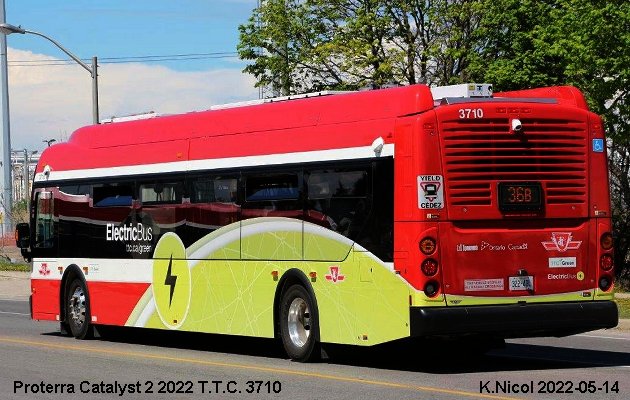 BUS/AUTOBUS: Proterra Catalyst 2 2020 Toronto Transit Commission