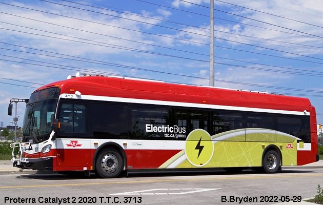 BUS/AUTOBUS: Proterra Catalyst 2 2020 Toronto Transit Commission