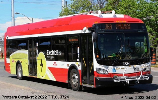 BUS/AUTOBUS: Proterra Catalyst 2 2020 Toronto Transit Commission