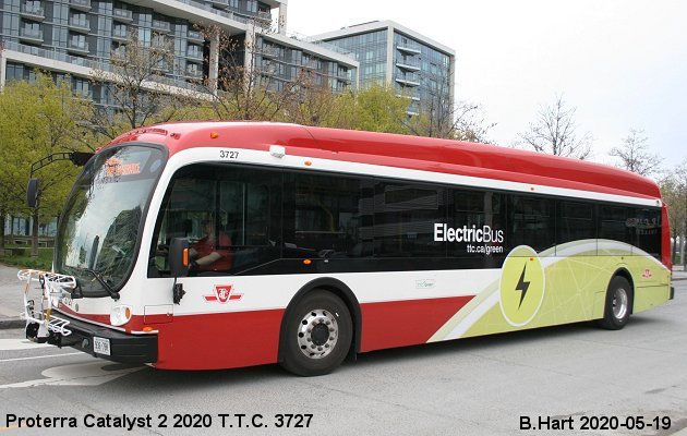 BUS/AUTOBUS: Proterra Catalyst 2 2020 Toronto Transit Commission