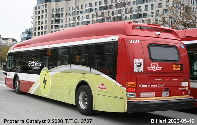 BUS/AUTOBUS: Proterra Catalyst 2 2020 Toronto Transit Commission