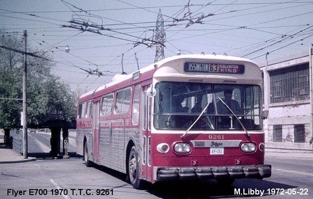 BUS/AUTOBUS: Flyer E700 1970 T.T.C.