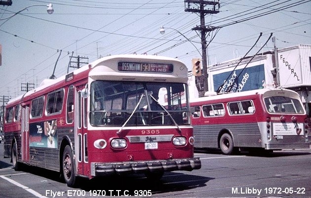 BUS/AUTOBUS: Flyer E700 1970 T.T.C.