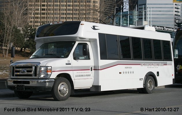 BUS/AUTOBUS: Blue Bird Microbird 2010 T.V.Q.