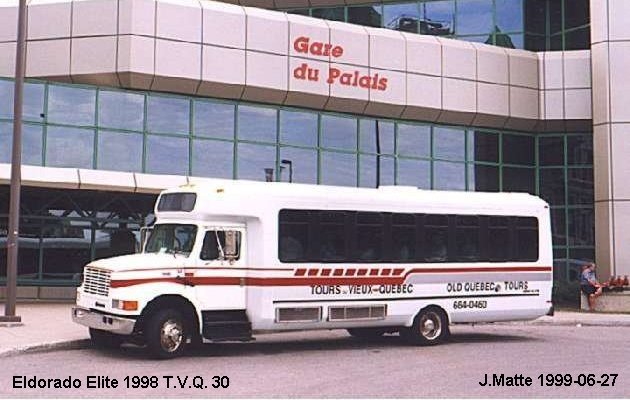 BUS/AUTOBUS: Eldorado Elite 1998 T.V.Q. (Tours Vieux Quebec)