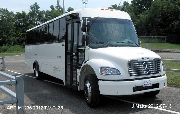 BUS/AUTOBUS: ABC M1235 2012 Tours Vieux Quebec