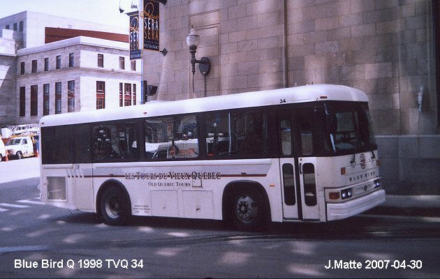 BUS/AUTOBUS: Blue Bird Q Type 1998 T.V.Q.