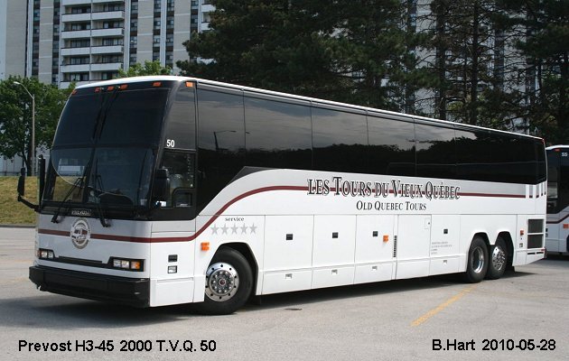 BUS/AUTOBUS: Prevost H3-45 2000 T.V.Q.