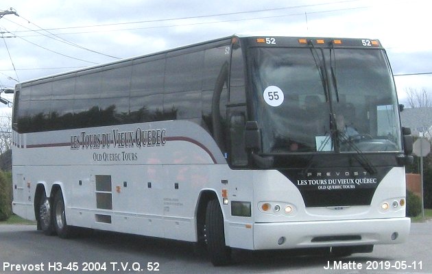 BUS/AUTOBUS: Prevost H3-45 2004 T.V.Q.
