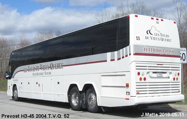 BUS/AUTOBUS: Prevost H3-45 2004 T.V.Q.