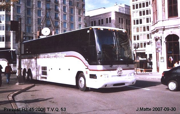 BUS/AUTOBUS: Prevost H3-45 2006 T.V.Q.