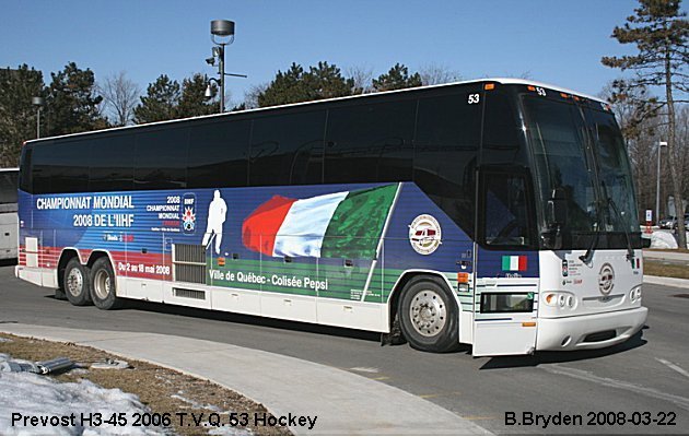 BUS/AUTOBUS: Prevost H3-45 2006 T.V.Q.