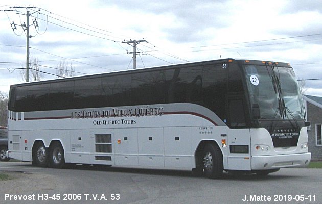 BUS/AUTOBUS: Prevost H3-45 2006 T.V.Q.