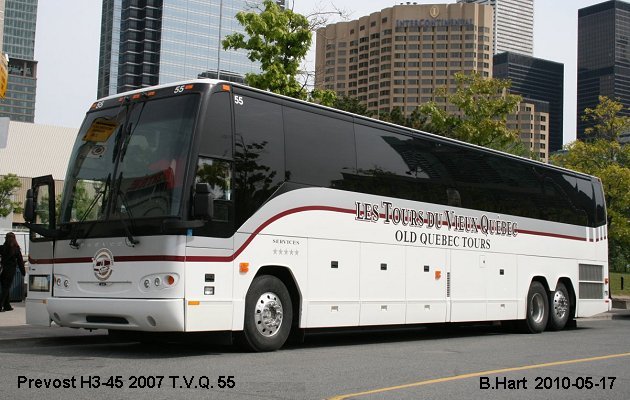 BUS/AUTOBUS: Prevost H3-45 2007 T.V.Q.