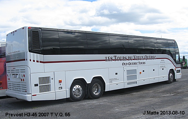 BUS/AUTOBUS: Prevost H3-45 2007 T.V.Q.
