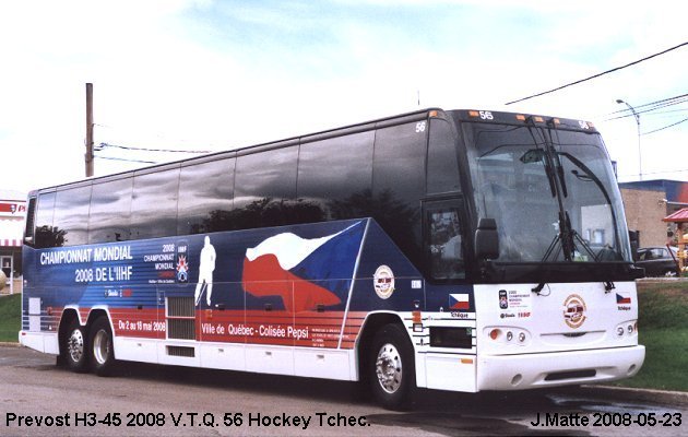 BUS/AUTOBUS: Prevost H3-45 2008 T.V.Q.