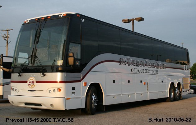 BUS/AUTOBUS: Prevost H3-45 2008 T.V.Q.