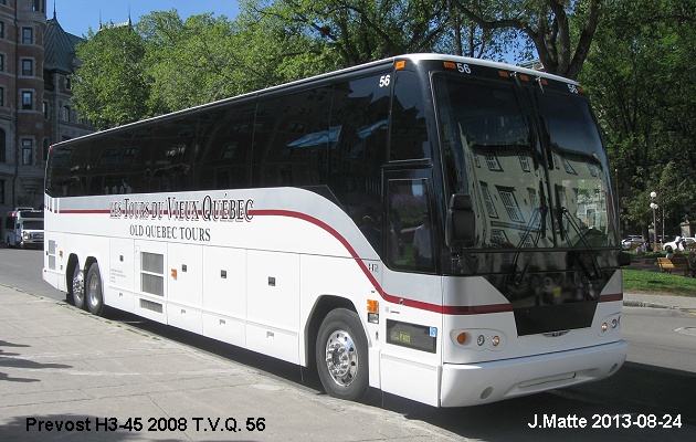 BUS/AUTOBUS: Prevost H3-45 2008 T.V.Q.