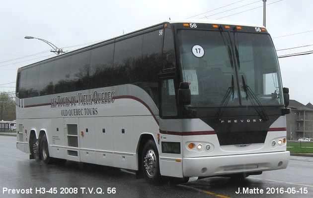 BUS/AUTOBUS: Prevost H3-45 2008 T.V.Q.