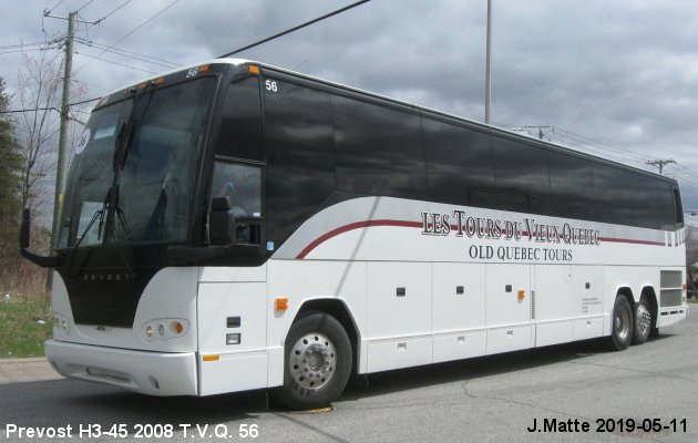 BUS/AUTOBUS: Prevost H3-45 2008 T.V.Q.