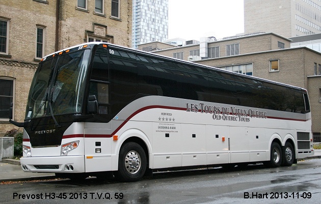 BUS/AUTOBUS: Prevost H3-45 2013 T.V.Q.