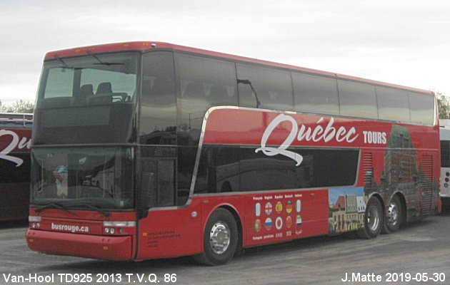 BUS/AUTOBUS: Van Hool TD925 2013 T.V.Q.