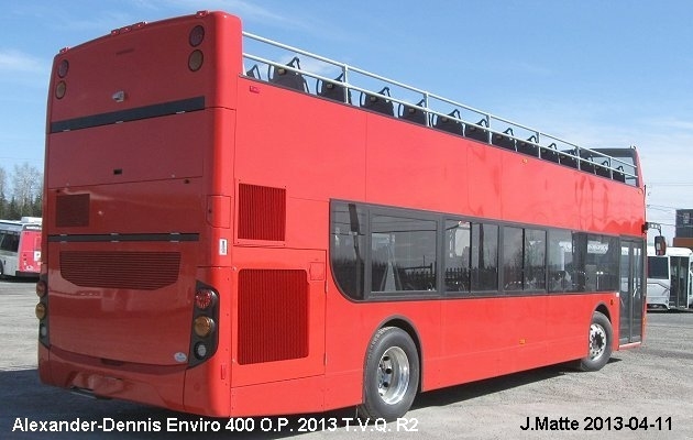 BUS/AUTOBUS: Alexander-Dennis Enviro 400 o.p. 2013 T.V.Q.