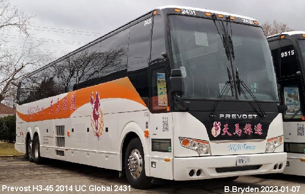 BUS/AUTOBUS: Prevost H3-45 2014 UC-Global