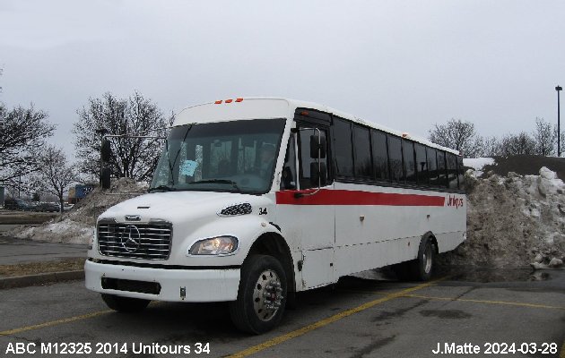 BUS/AUTOBUS: ABC M1235 2014 Tours Vieux Quebec