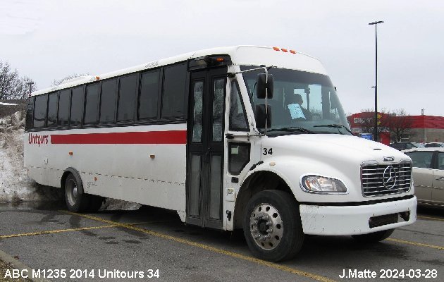 BUS/AUTOBUS: ABC M1235 2014 Tours Vieux Quebec