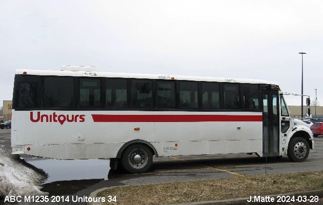 BUS/AUTOBUS: ABC M1235 2014 Tours Vieux Quebec