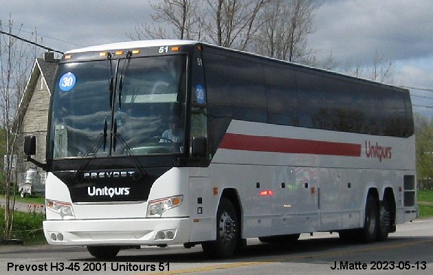 BUS/AUTOBUS: Prevost H3-45 2001 T.V.Q.