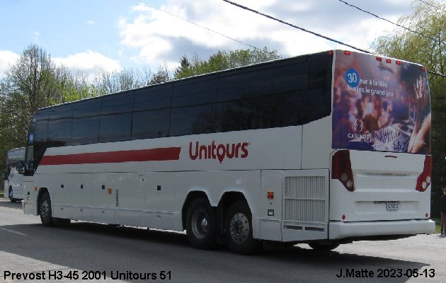 BUS/AUTOBUS: Prevost H3-45 2001 T.V.Q.