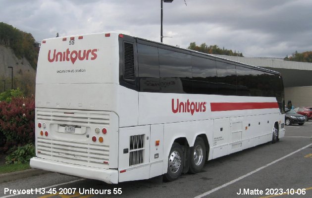 BUS/AUTOBUS: Prevost H3-45 2007 T.V.Q.