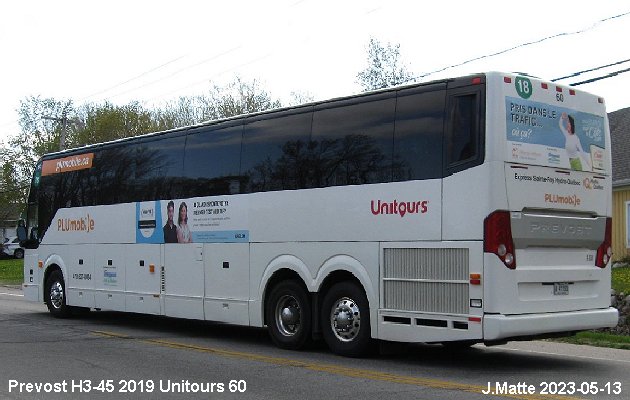 BUS/AUTOBUS: Prevost H3-45 2019 T.V.Q.