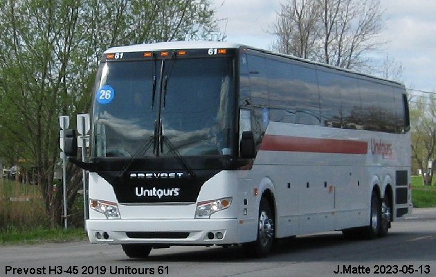BUS/AUTOBUS: Prevost H3-45 2019 T.V.Q.