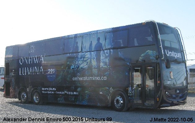 BUS/AUTOBUS: Van Hool Enviro 500 2015 Tours Vieux Quebec
